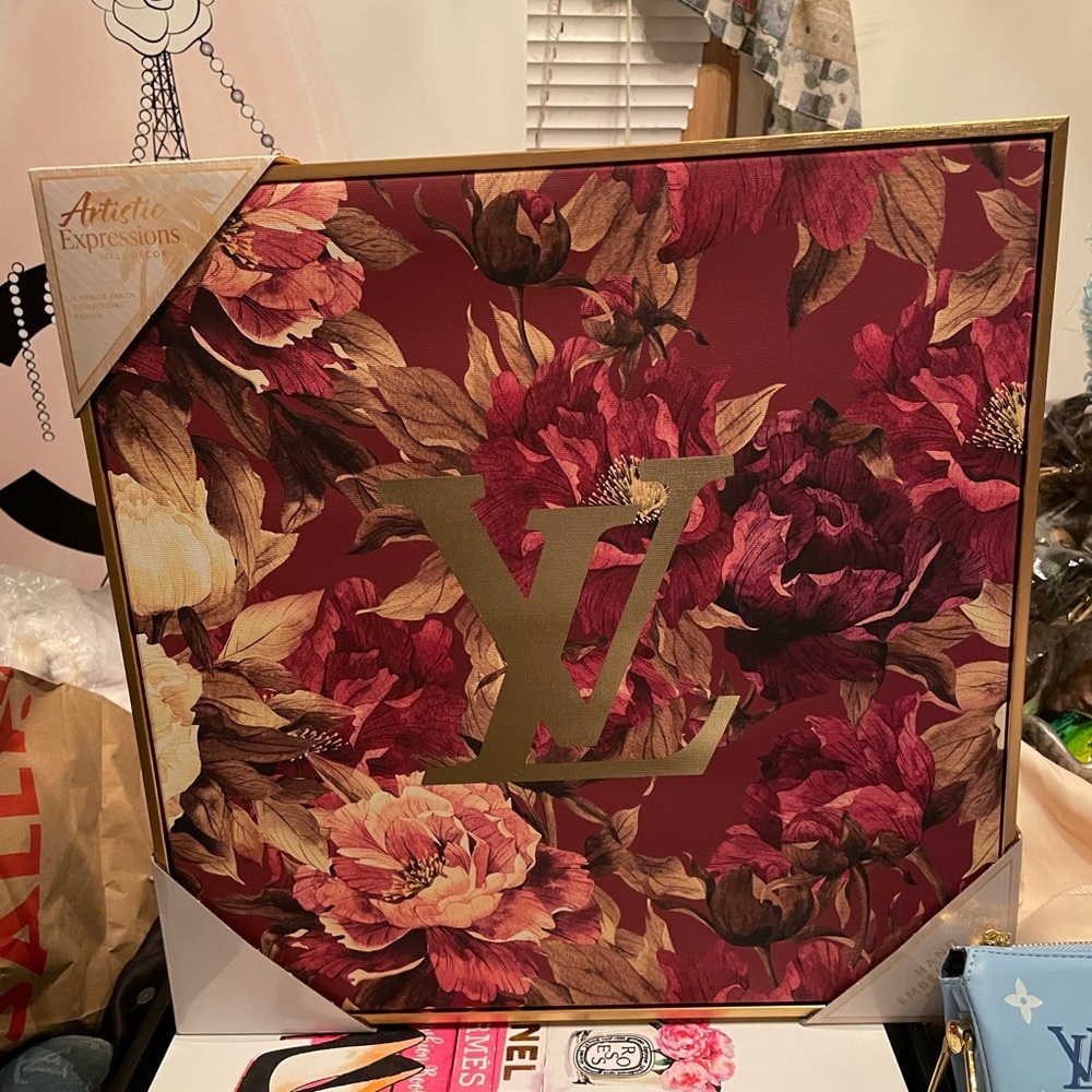 LV Framed Art - 16”x16” - BRAND NEW - Great decoration piece ! 2025 Listing